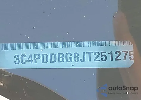 2018 Dodge Journey Sxt Awd из США, поврежденный, VIN 3C4PDDBG8JT251275